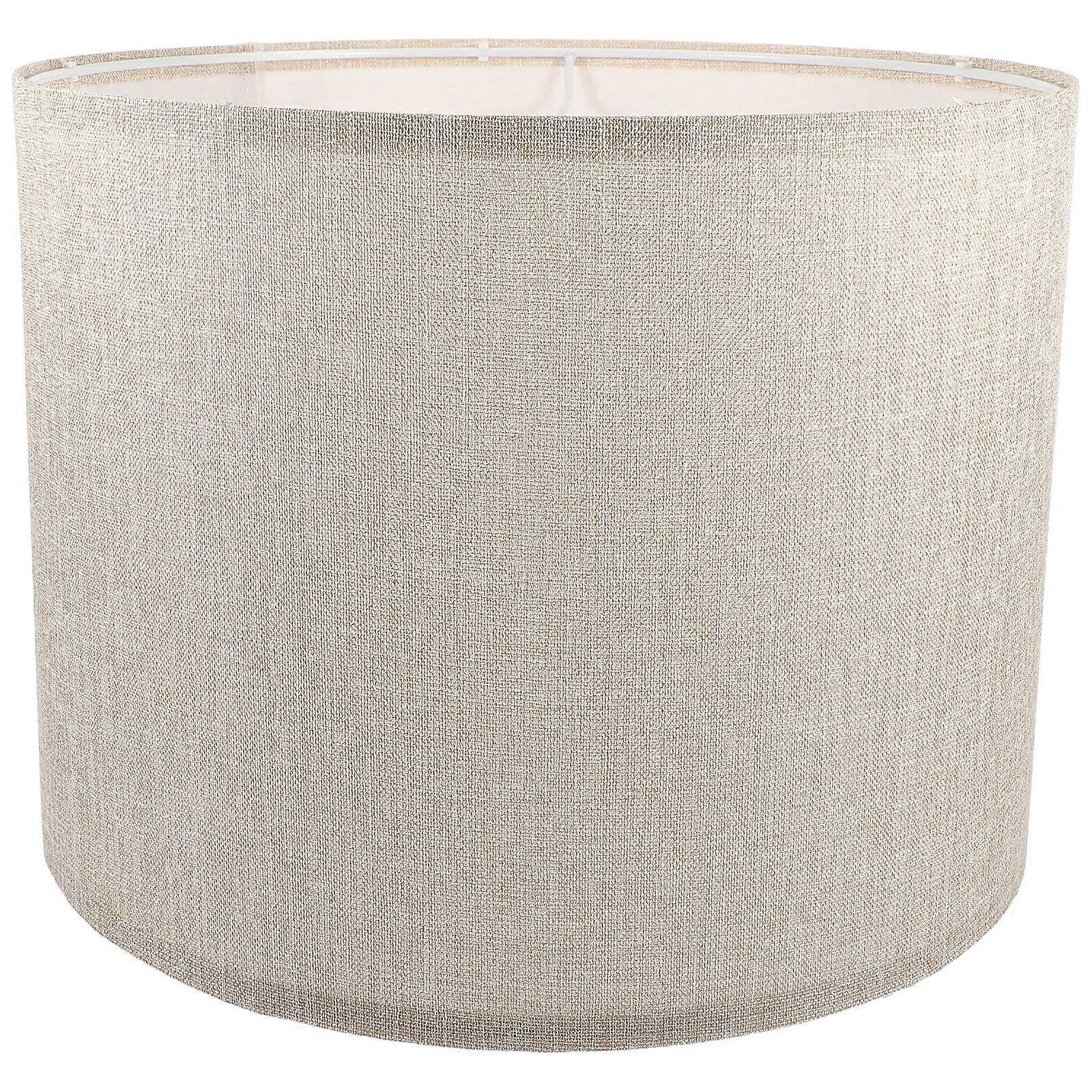 Replacement Fabric Lampshade Round Ceiling Light Cover Khaki 33x33x25.5cm Prevent Dust 1Pack
