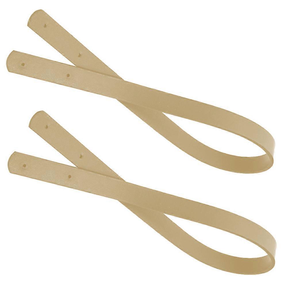 La tracolla per borsa a tracolla, larga, beige simulato, per donna, confezione da 2