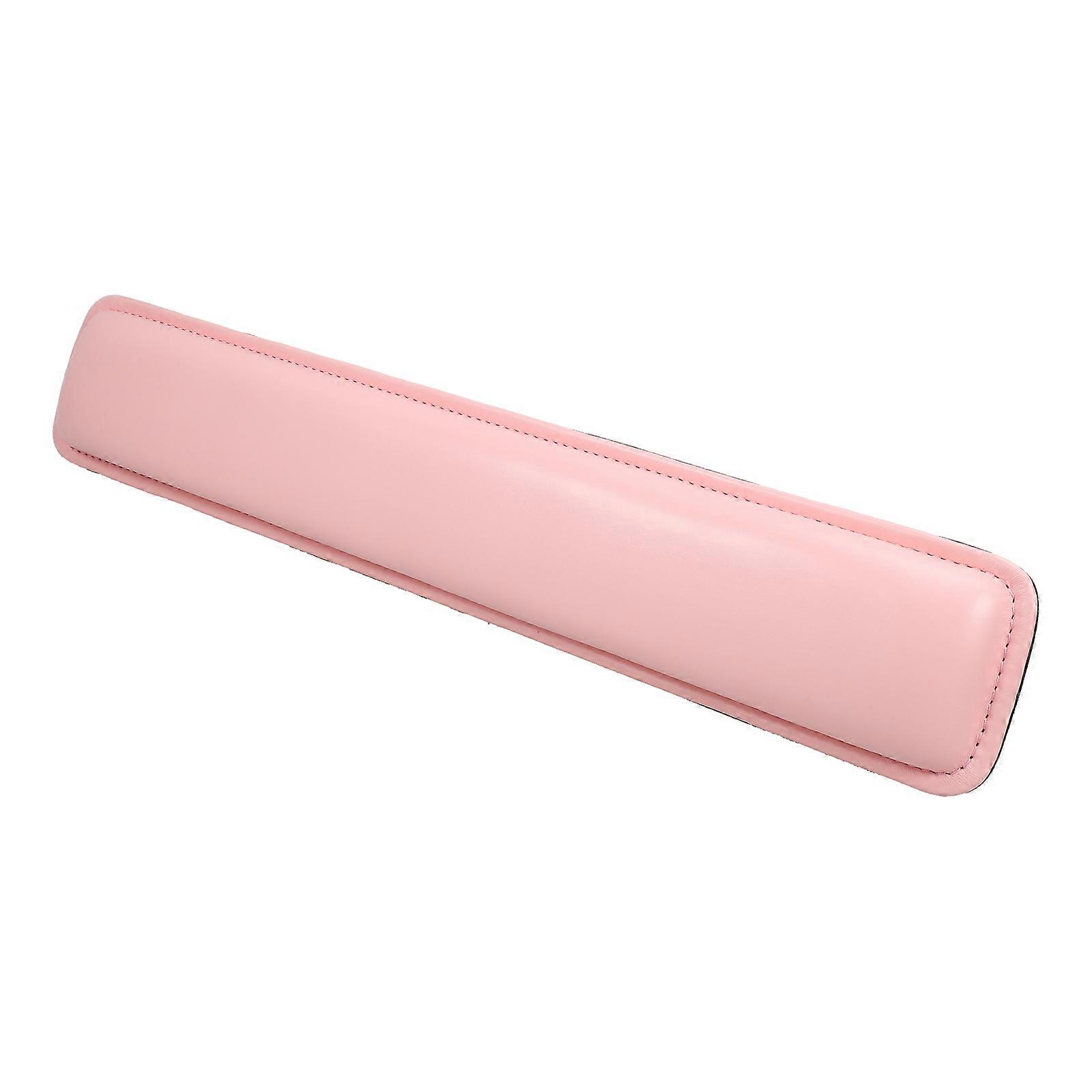 Ergonomic Wrist Rest Pu Keyboard Wrist Supports Office Work Home Use Pink 46.5X8.2CM 1Set