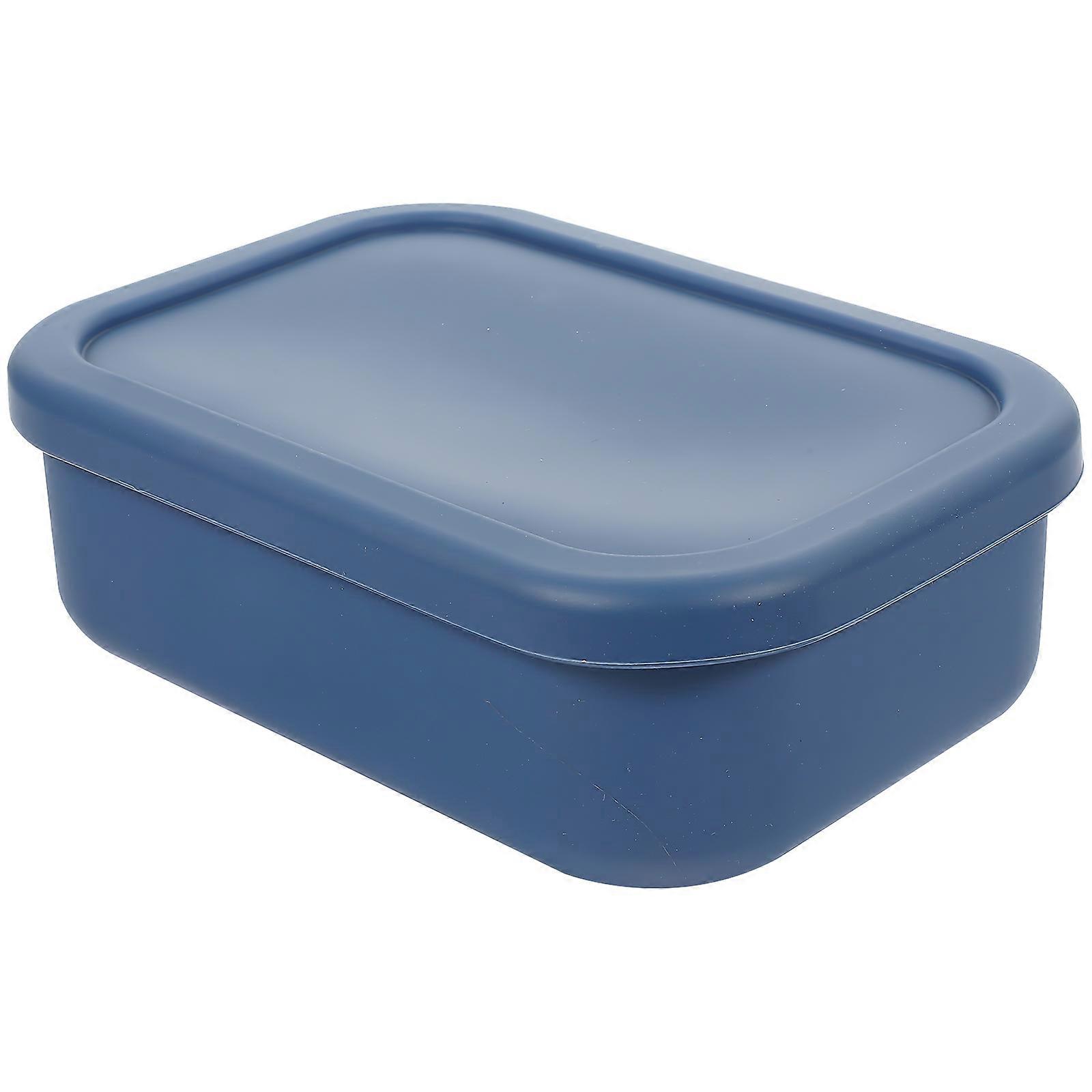 Airtight Food Storage Container Rectangular Preservation Container Home Use Foldable Food Container With Lids 700ML 1Pack