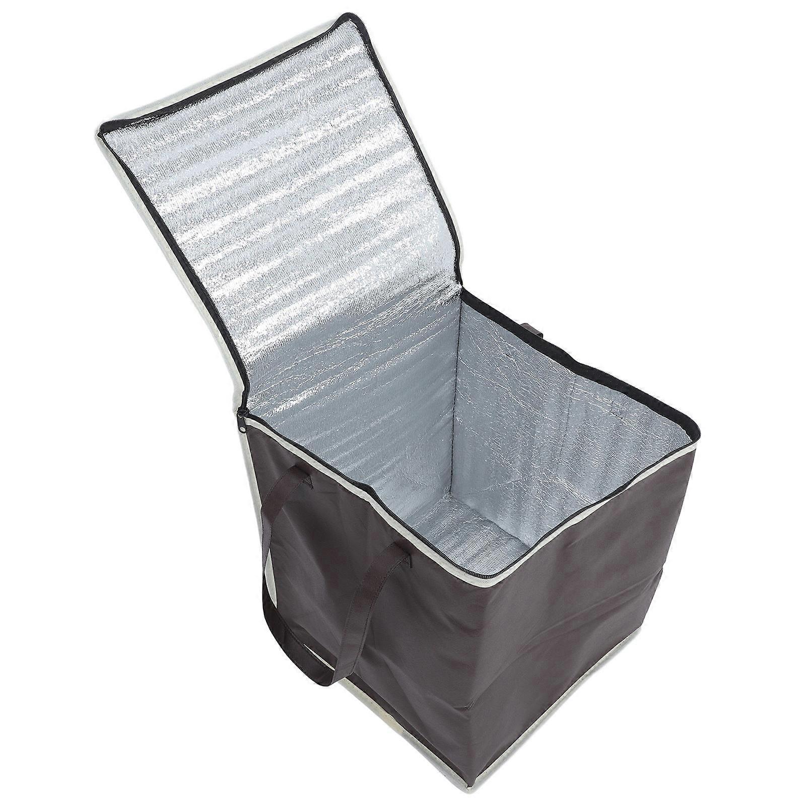 Insulated Reusable Grocery Bag with Zippered Thermal Tote for Hot and Cold Food Storage – Ideal for Catering, Picnics, and Shopping