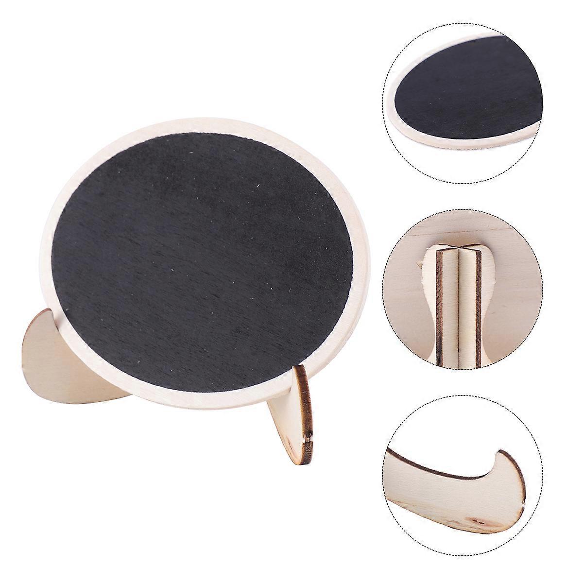 Small Table Board Writing Mini Wooden Blackboard Black Color 9x6x1cm Size For Kids Crafts And 10Pcs