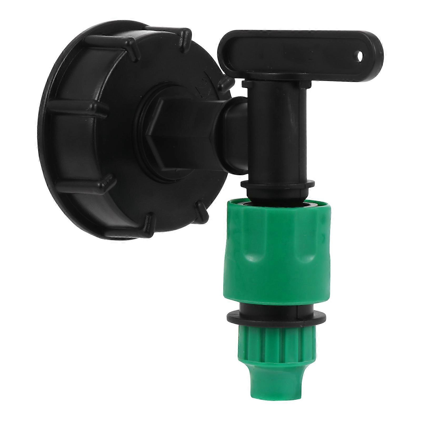 Plastic IBC Tank Adapter Hose Connector Acid Alkali Resistant Threaded Tap Fitting Garden Hose Watering Connection Nozzle Joint
