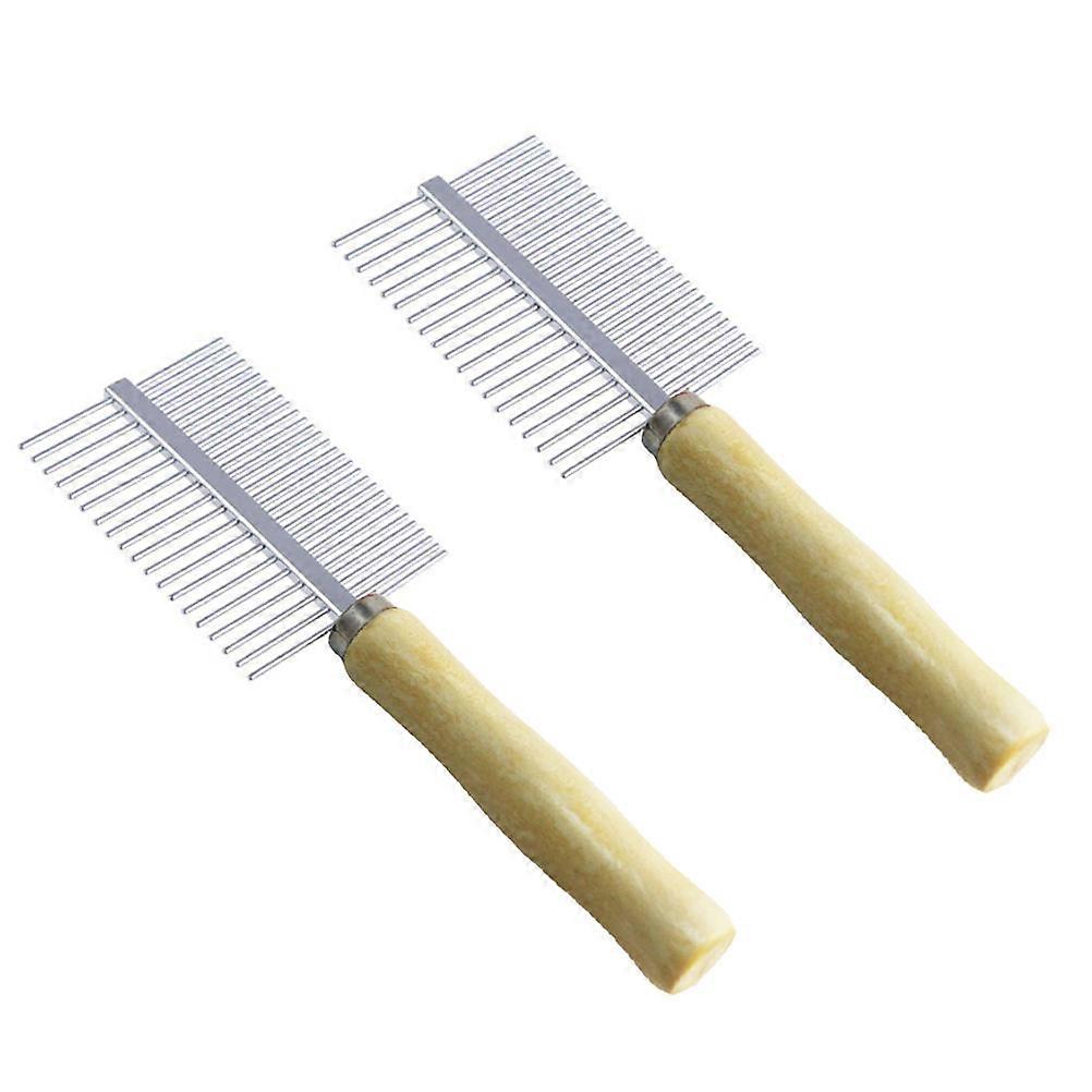 Wooden Fine Teeth Pet Comb for Dogs and Cats – Durable, Ergonomic Grooming Tool with Comfortable Grip to Reduce Static and Ensure Gentle Cleaning