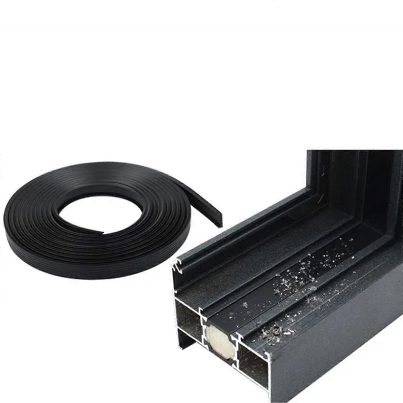 Gasket Alu Window Sill, Window Frame Seals for Plastic Windows, Gasket Window Frame (Black,10m,23mm)