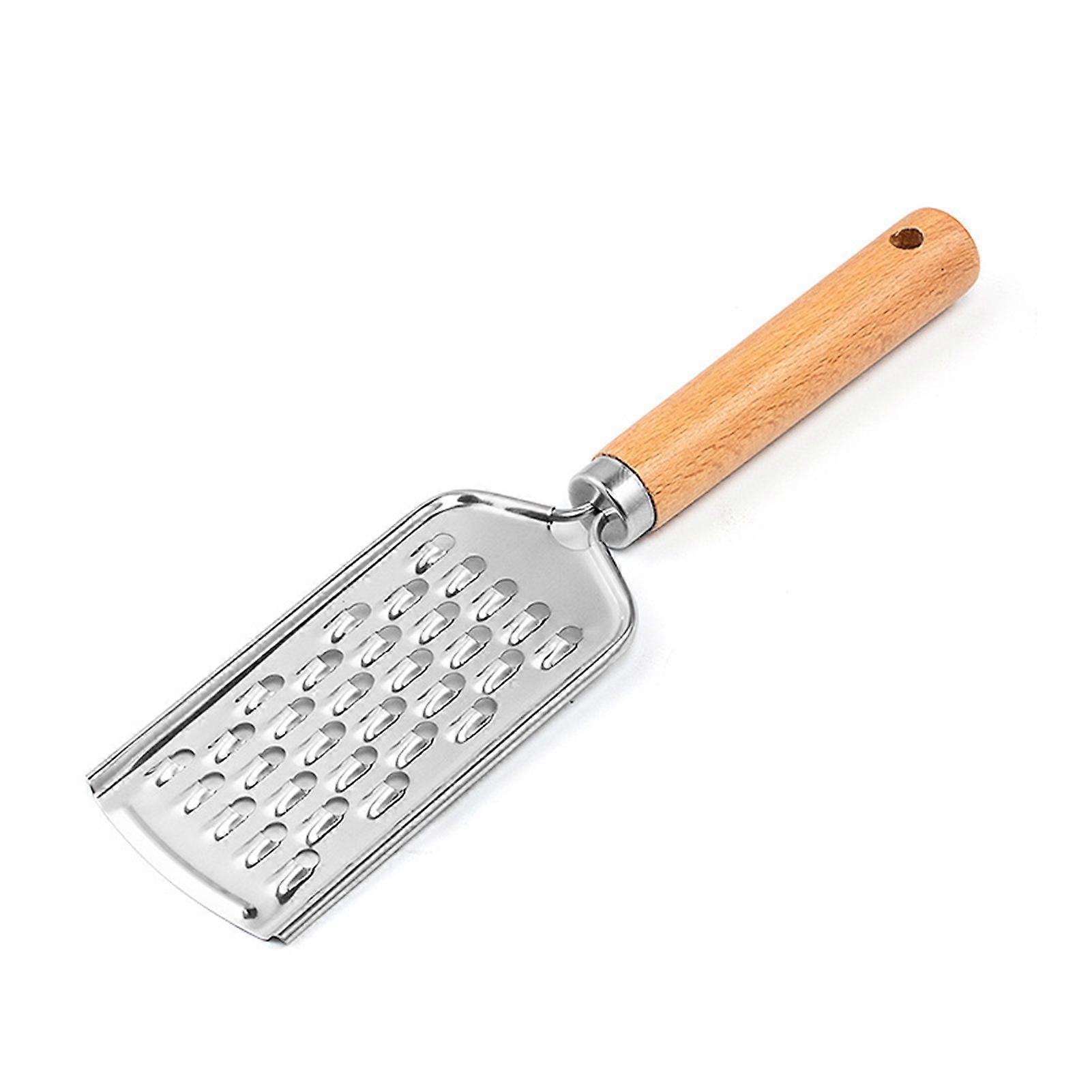 Wooden Handle Multifunctional Cheese Grater Reusable Manual Vegetable Grater for Cucumbers Fruits