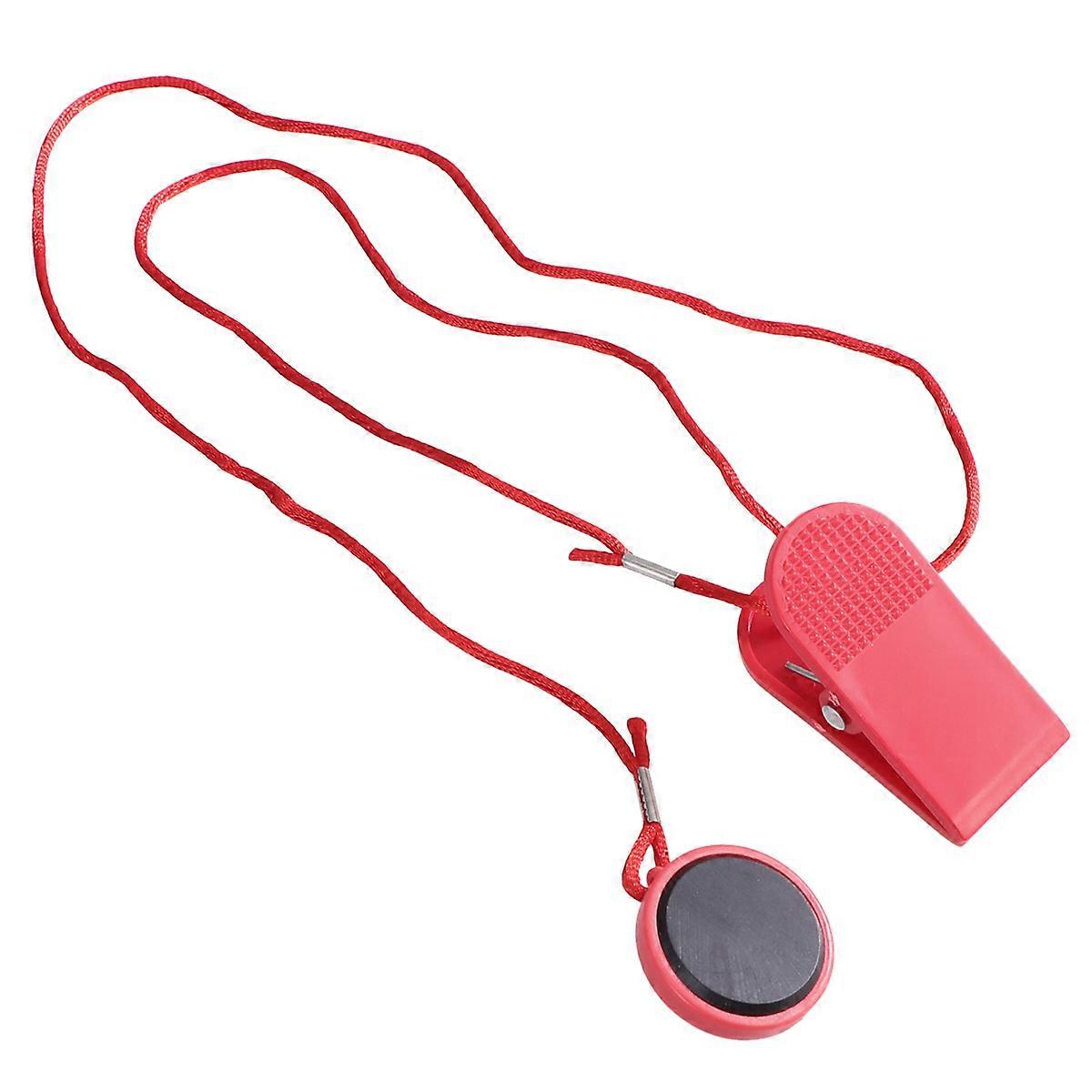 Treadmill Safety Lock Emergency Stop Treadmill Accessories for Elderly Large Size Red Porcelain 1Pcs