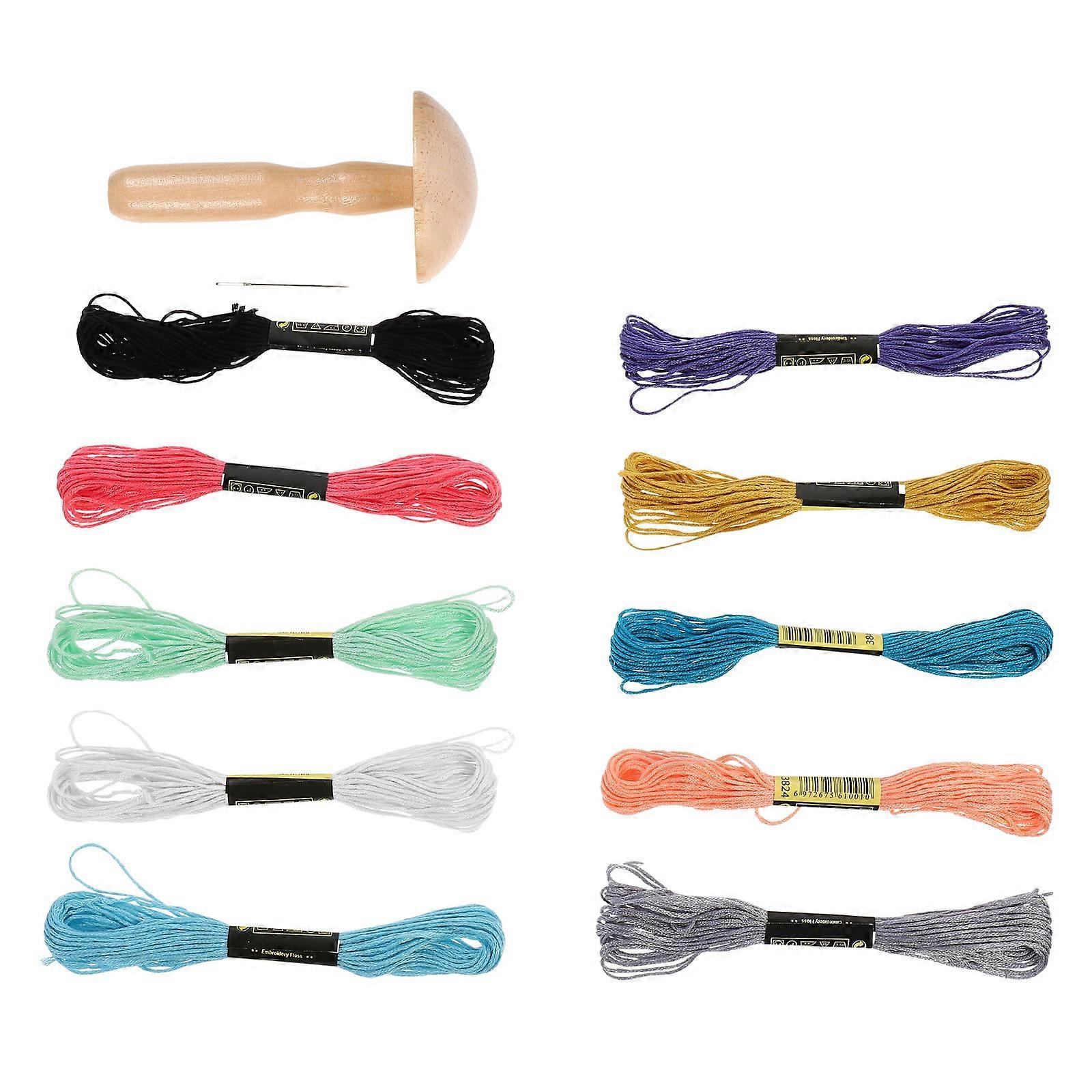 ערכות רקמת פטריות כלי תפירה אומנים פרויקטים עשה זאת בעצמך 10X5.3 ס"מ 1 סט