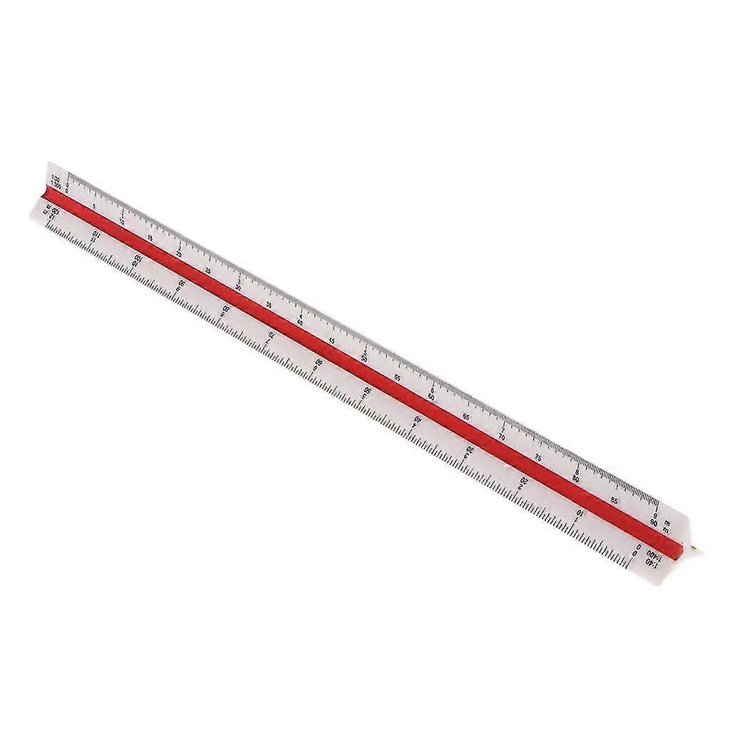 30cm/12 inch Plastic Engineer Triangular Scale Drafting Architectural Ruler