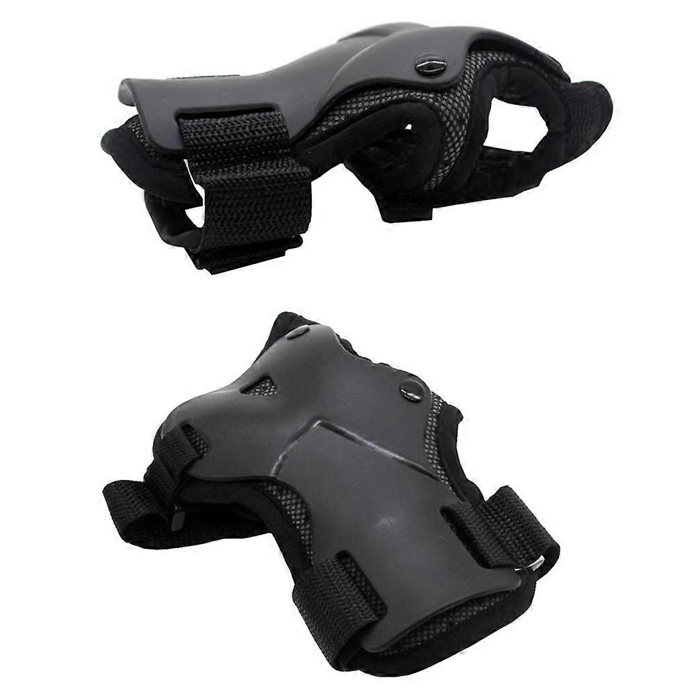 Wrist Guards Protective Equipment for Skates and Skateboards, Black, Adjustable Fit, Durable Material, Unisex Design