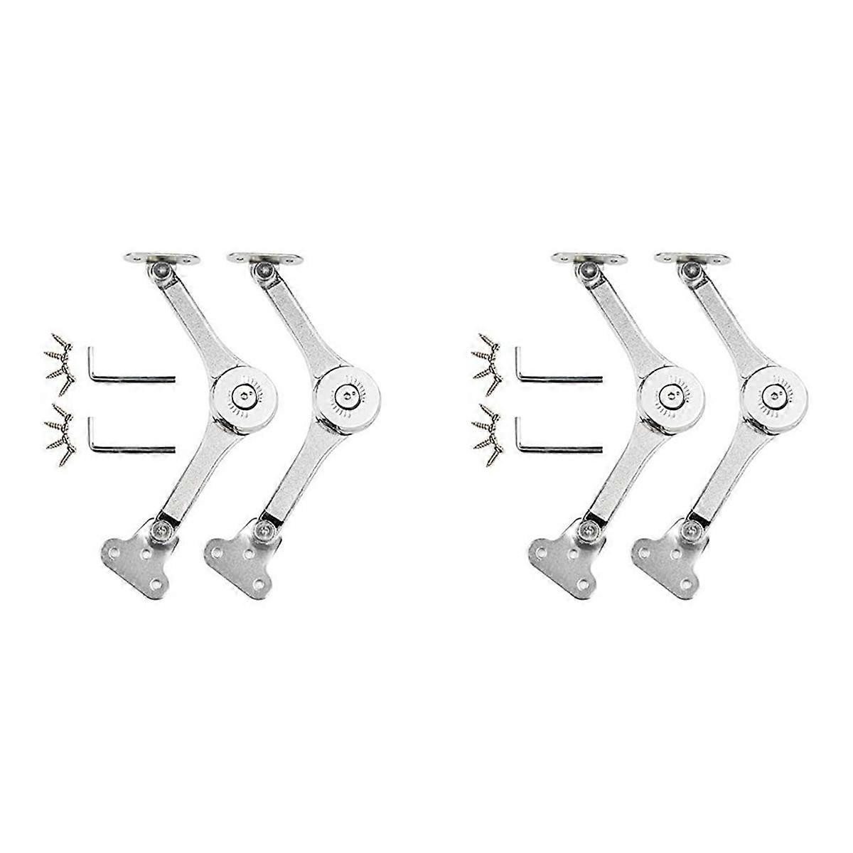 Heavy Duty Hinge Lid Support Hinge Hinge Soft Close Chest Hinge Support for Cabinet Kitchen Wardrobe
