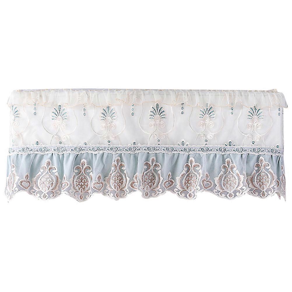 Creative Air Conditioner Cover Made of Cloth for Protection Use Elegant Green Pattern Design Fits Most Units