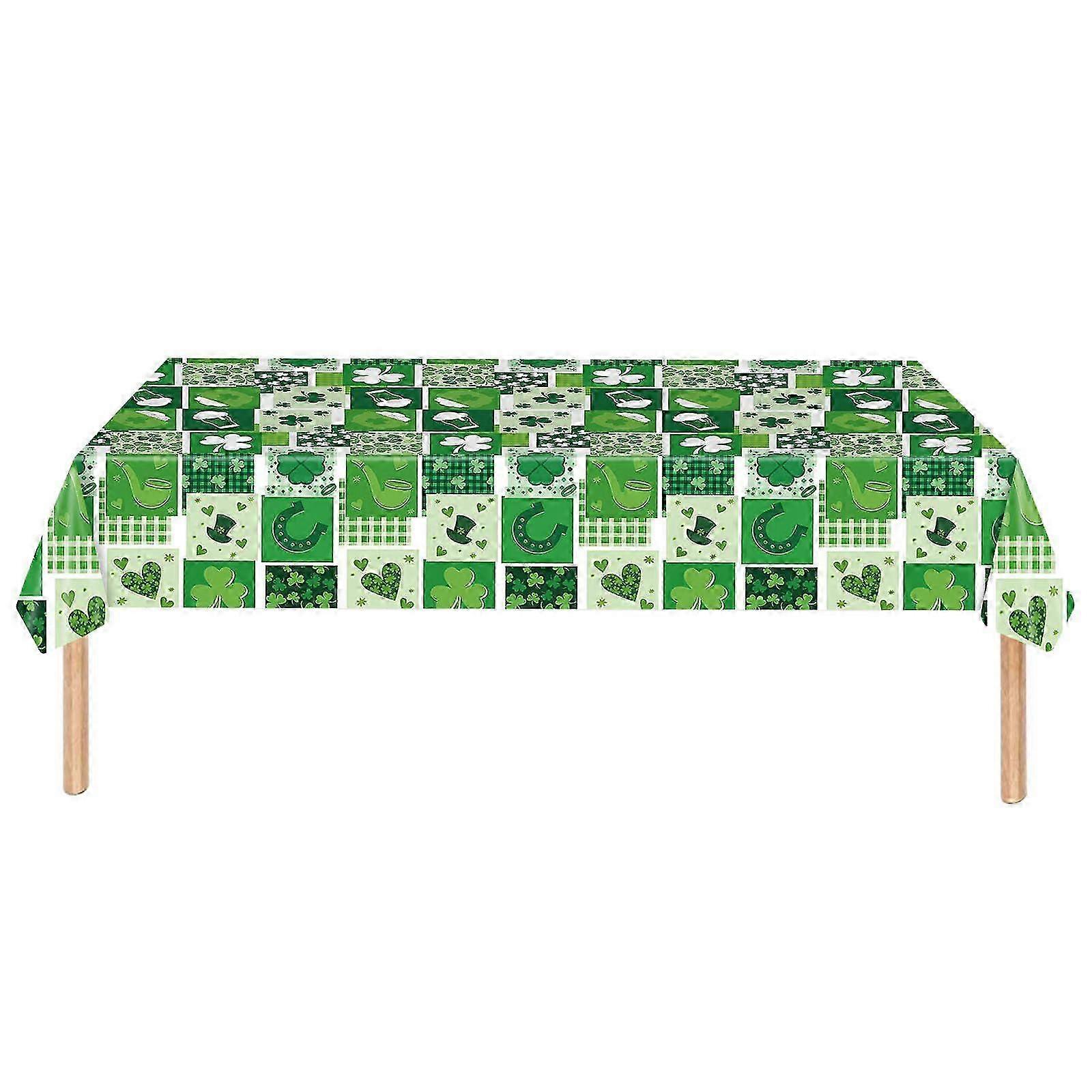 Shamrocks Themed Party Tablecloths St. Patrick's Day Decor Set