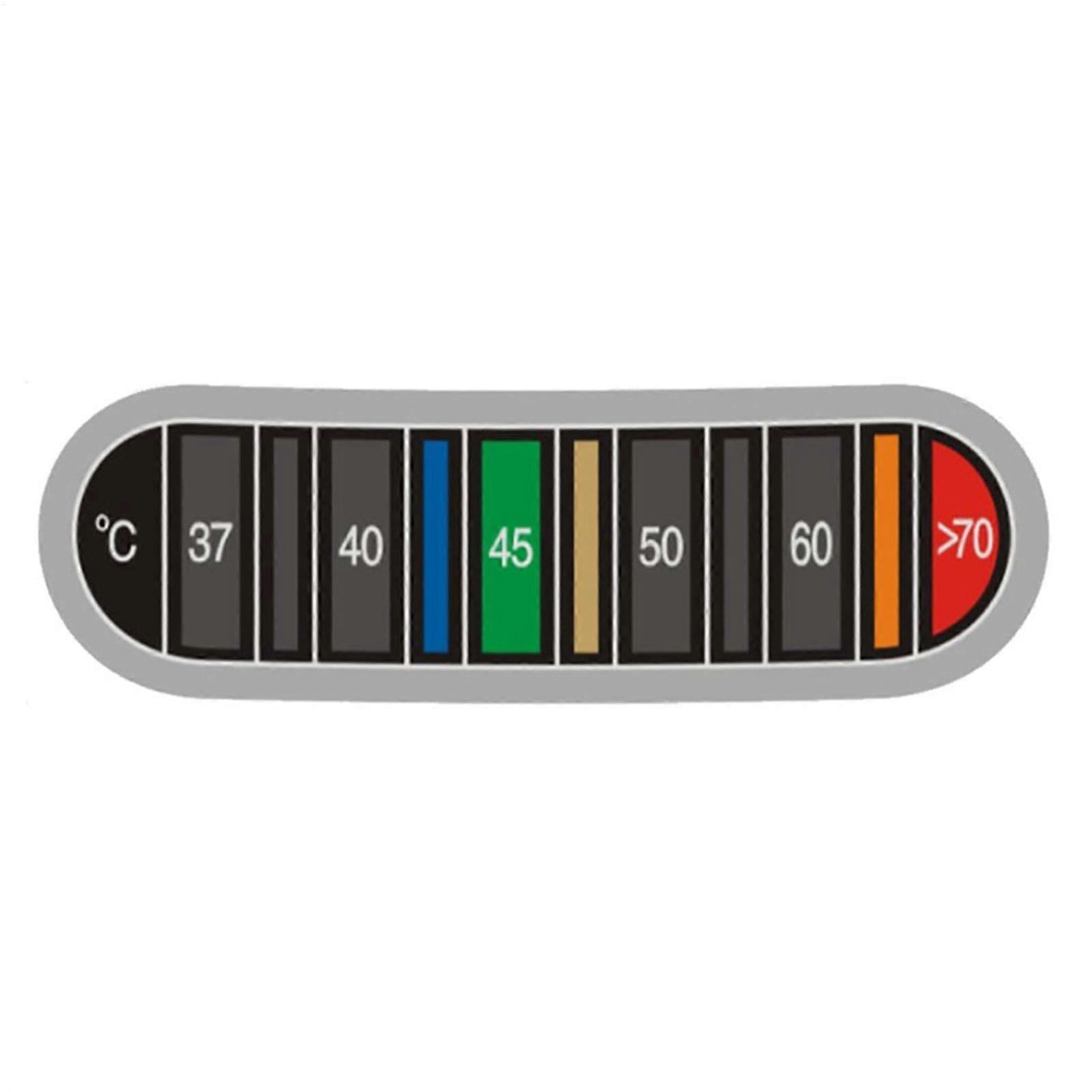 Thermometer Stickers for Coffee and Brewing, Adhesive Temperature Display Strip for Fermentation, Wine, and Beer
