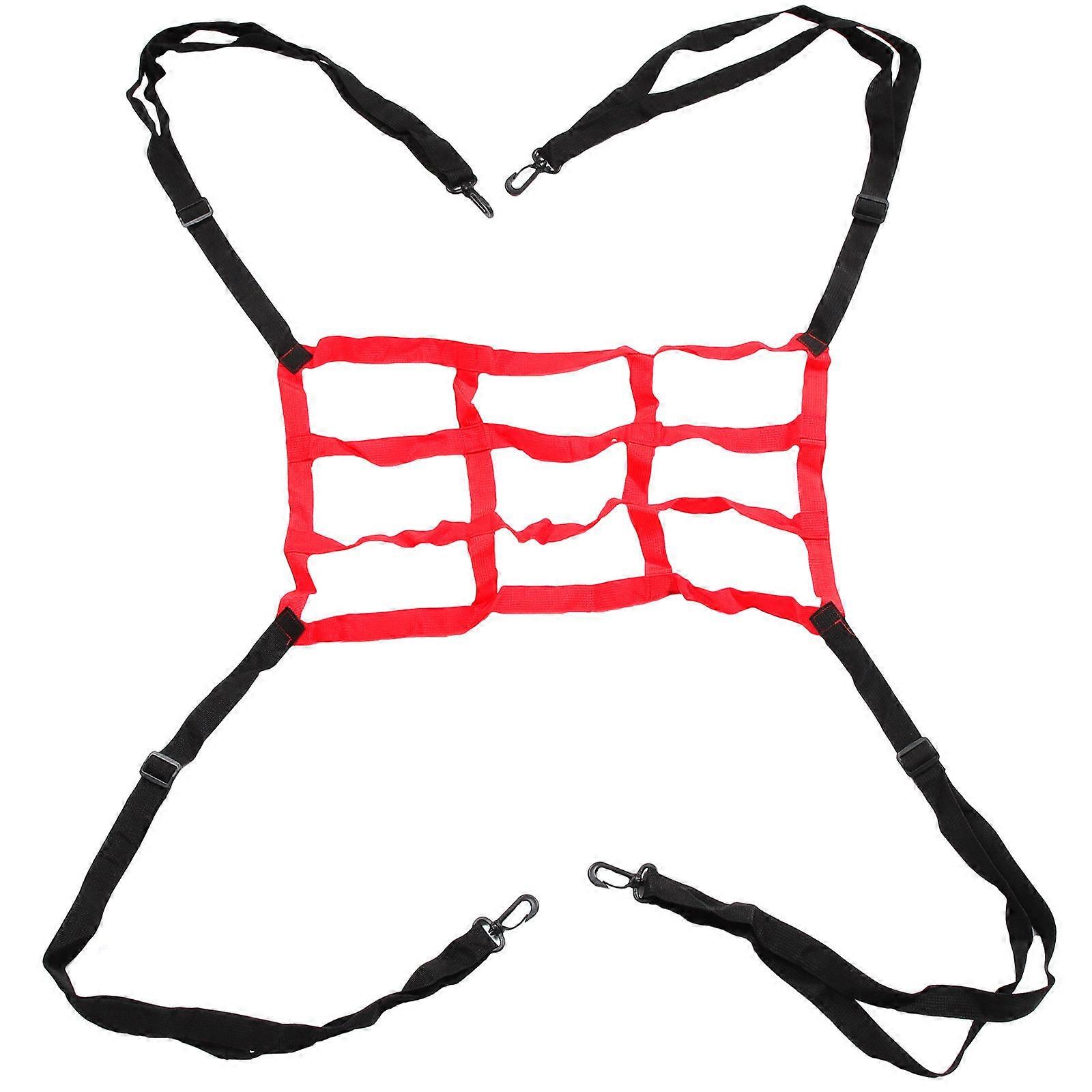 Football Practice Net Soccer Training Net Men Backyard Soccer Equipment For Training 217x197 Red Nylon 1Pack
