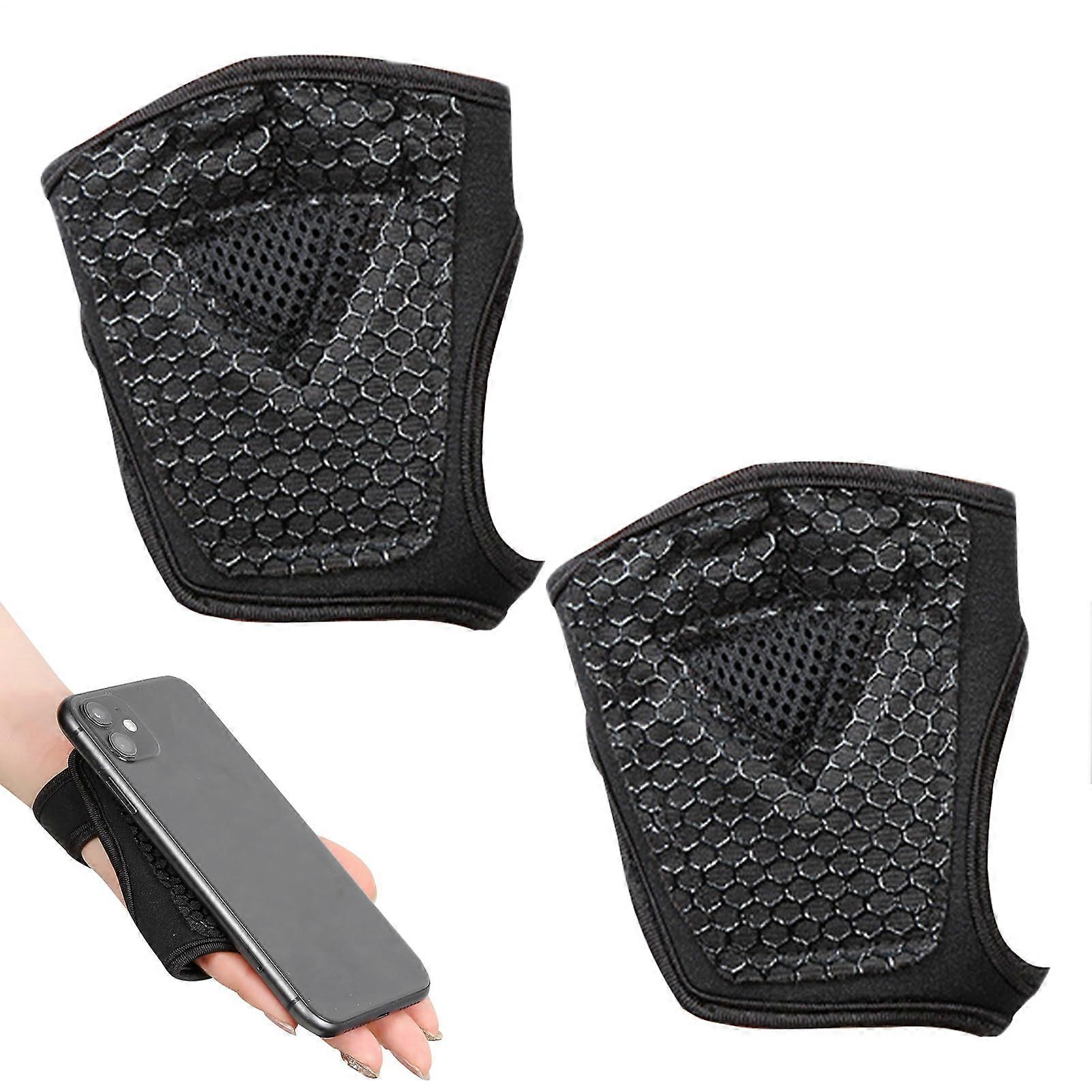 Weightlifting Gloves for Women, Breathable Padded Half-Finger With Wrist Wrap, Full Palm Protection, Black, Size XL