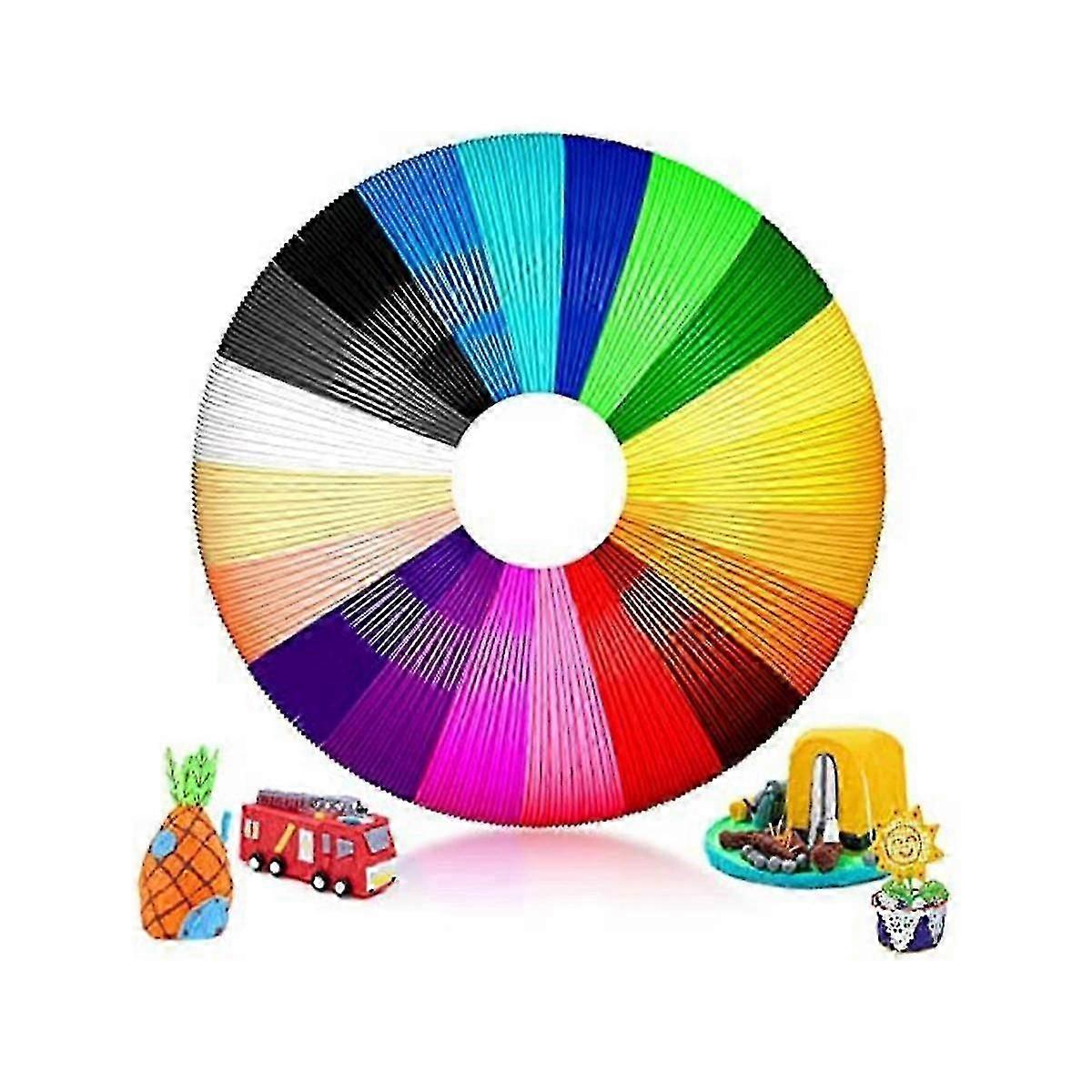 PCL, je 10 m - PCL-Filament 1,75 mm, Farben für niedrige Temperaturen eingestellt, 3D-Kinder-Filament