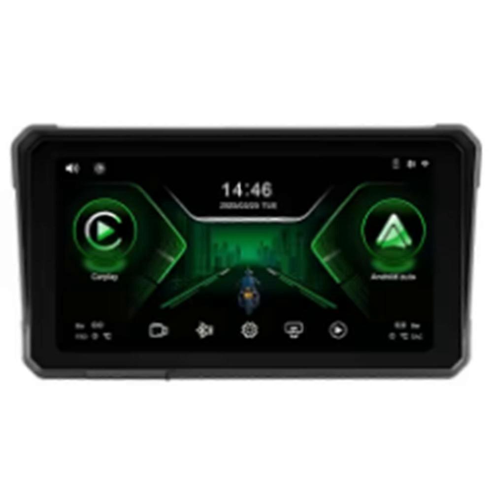 6 Zoll Motorrad 2K HD Multimedia Player GPS Navigation Drahtlos