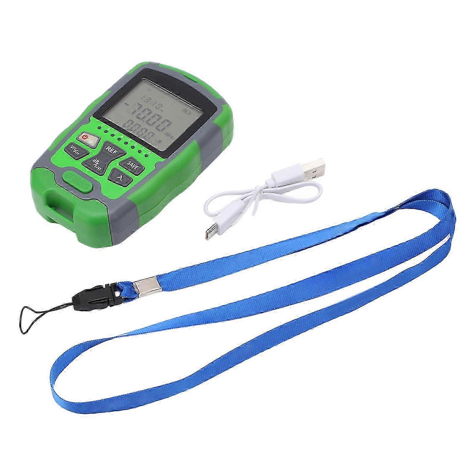 Optical Fiber Power Meter Cable Tester ?70~+10dbm Digital Display Rechargeable 50MW