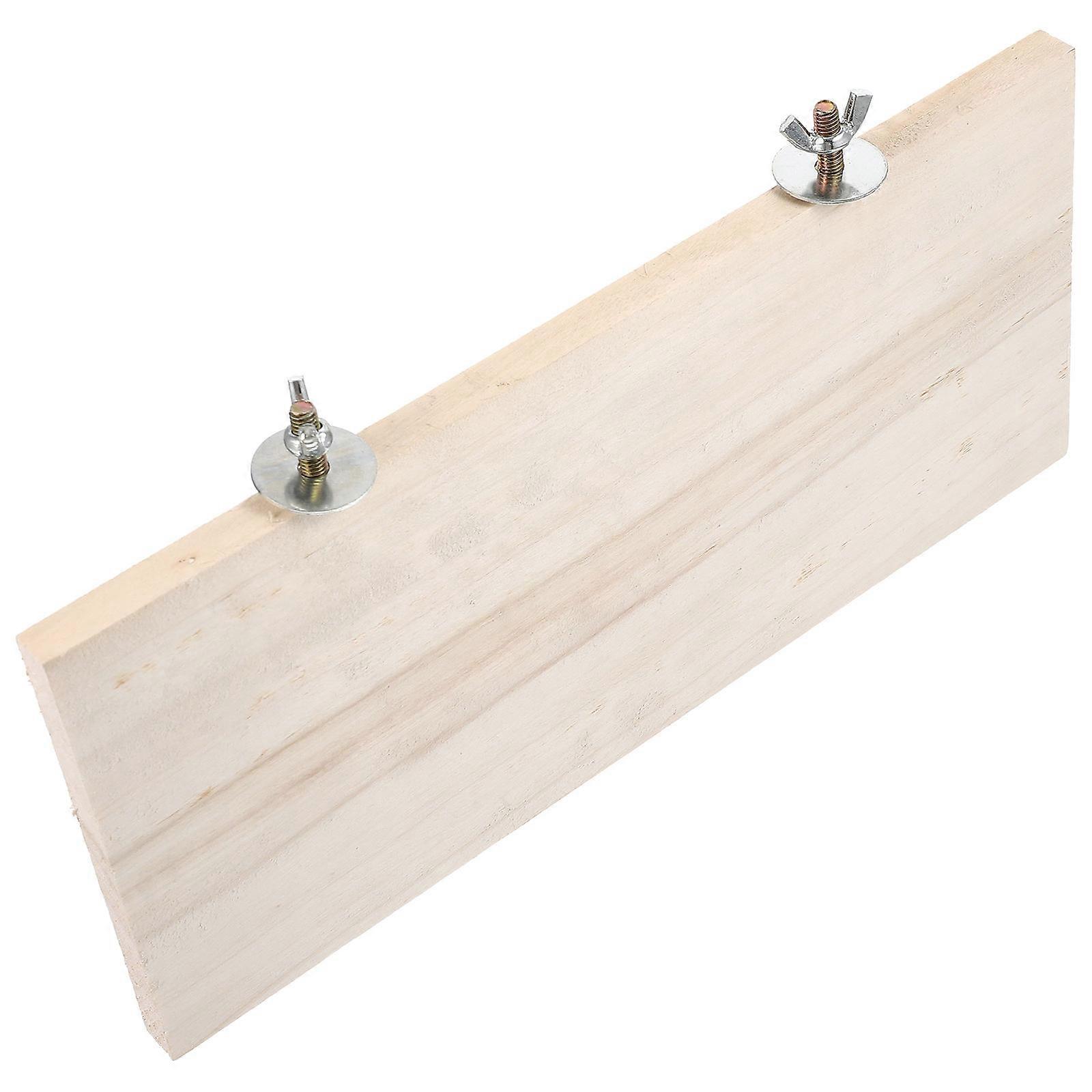 Hamster Enclosure Platforms Guinea Pigs Cage Toys Rectangular Shape 28X13X1.5CM Light Yellow Exercise Area 1Set