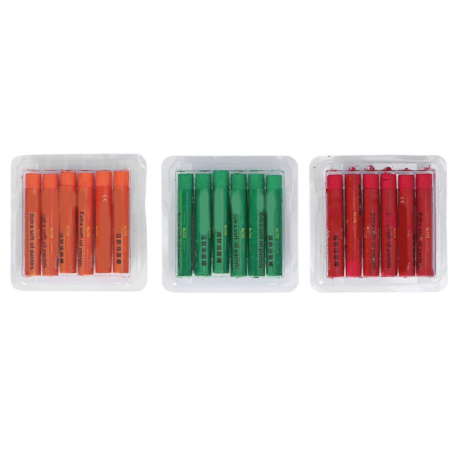 2025 Τελευταίο μοντέλο 18pcs Oil Pastels Set Μαλακό υλικό μελανιού υφής Easy Easy