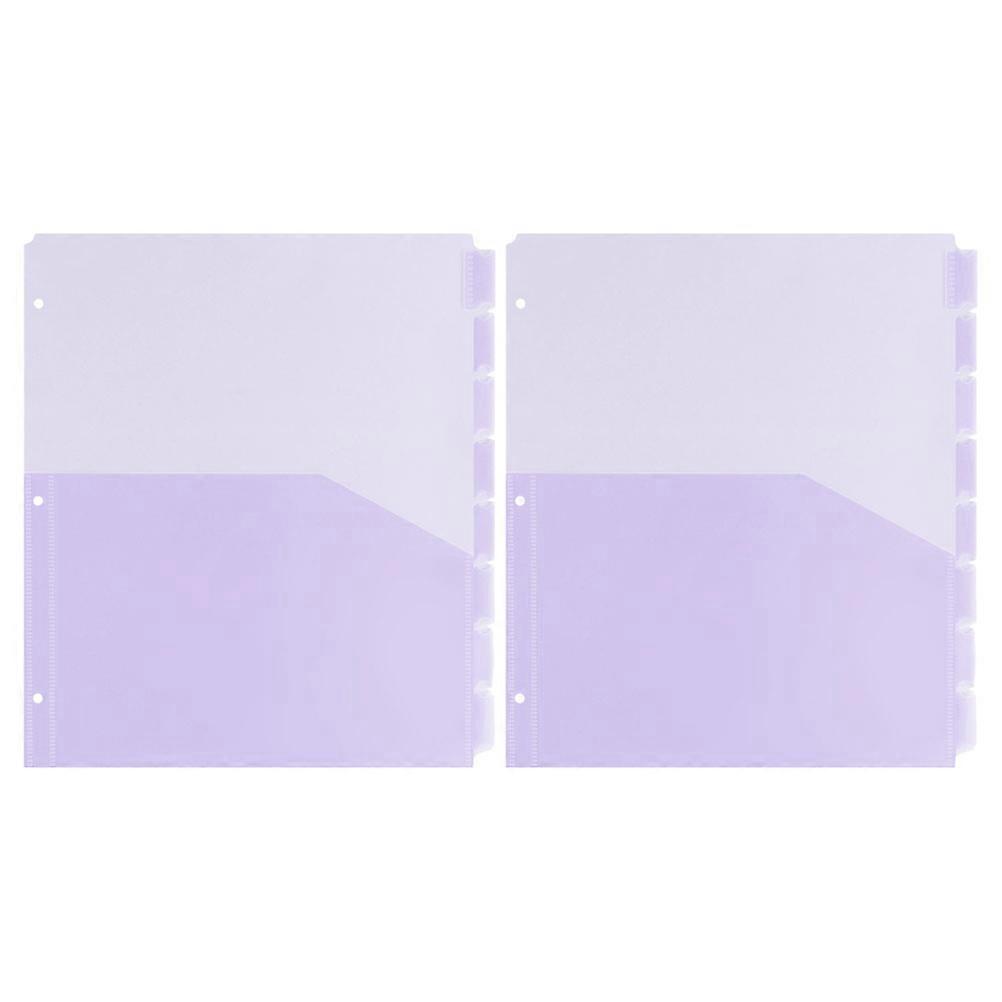 Divisori in plastica per raccoglitori Forniture scolastiche Protezione resistente all'acqua Accesso rapido 8 pezzi / set