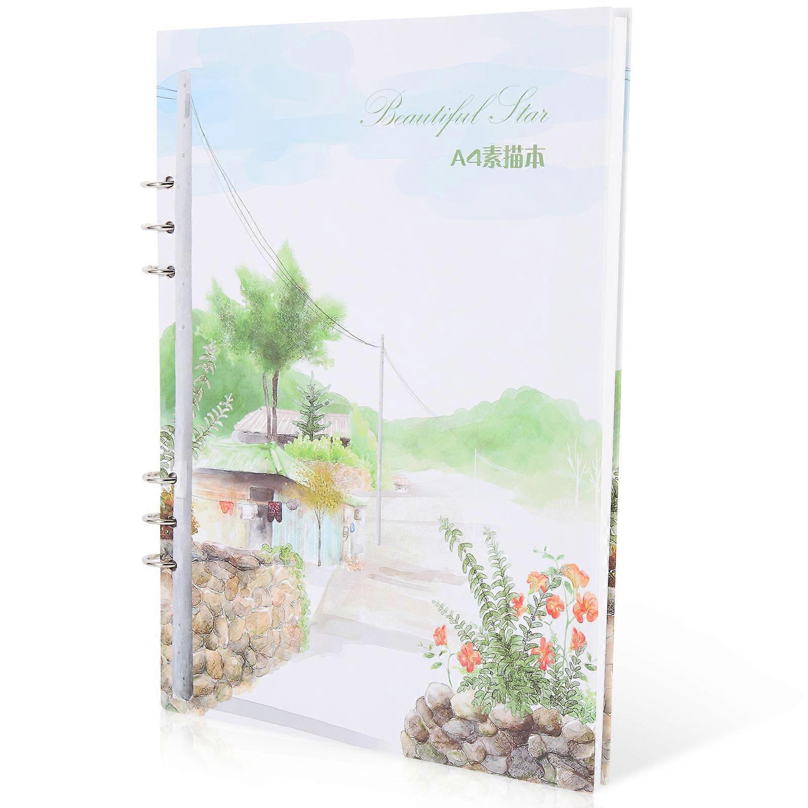 Sketch Book Student Grade Drawing For Artists Portable A4 Size Multi Color Hardcover 1Pcs