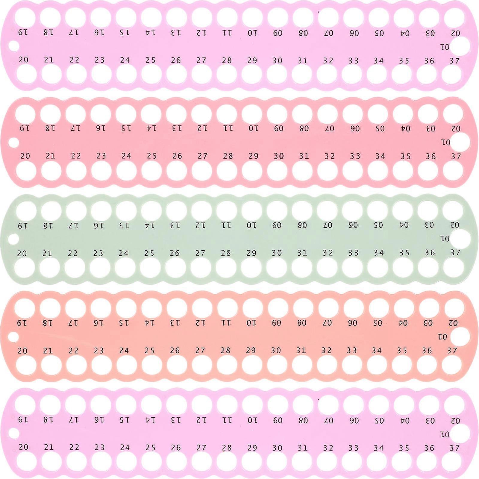 5pcs Embroidery Thread Storage Plates, Cross Stitch Bobbins Organizer for Floss Thread Management, Compact Winding Board for Easy Crafting and Sewing