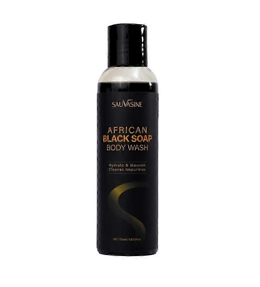African Black Soap Body Wash Moisturizing Black African Soap with Shea Butter, Aloe, Honey & Coconut Oil Deep Cleansing & Hydrating