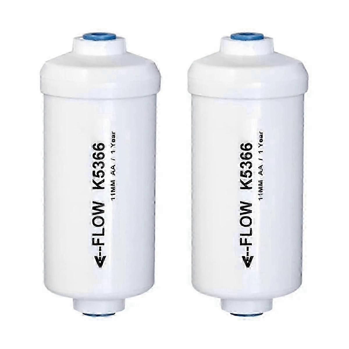 2 Pcs Replacement Fluoride Water Filter K5366 Compatible with Water Filtering System Purification E