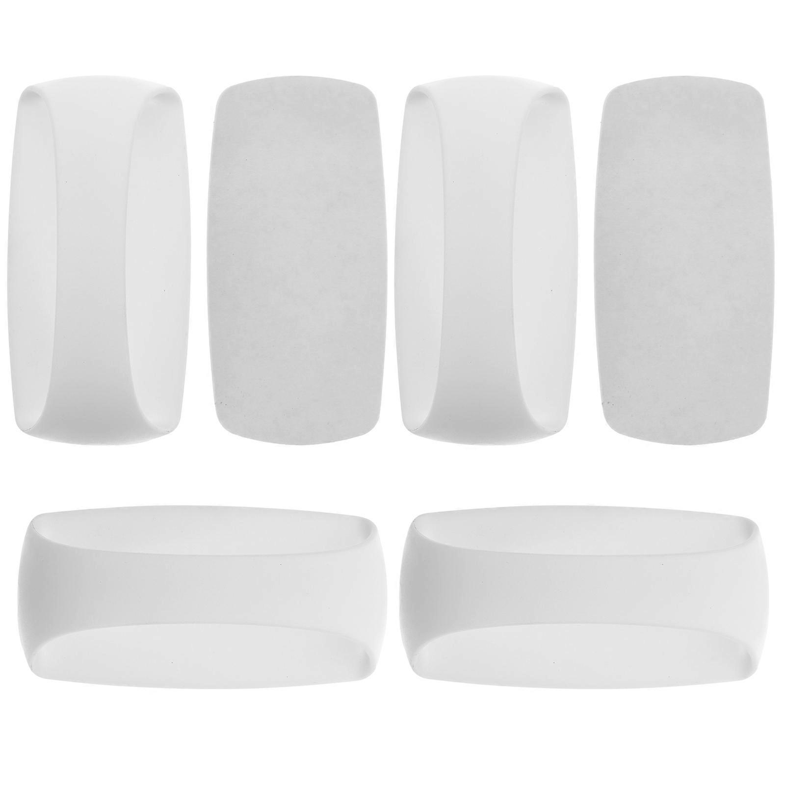 Peel Stick Door Handle Adhesive Handle No Punching Sliding Door Handle For Windows Simple Solid Color Style 9x4.4cm 6Pcs