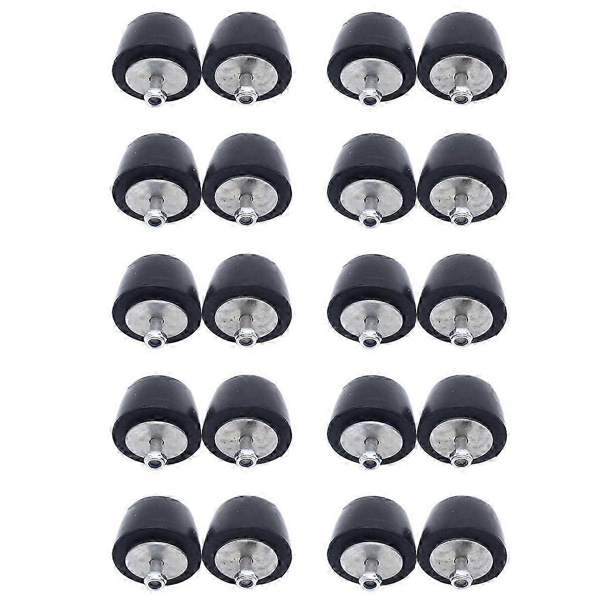 2Pcs Black Rubber Bumper Cushion Hood Bump Stop Replacement For