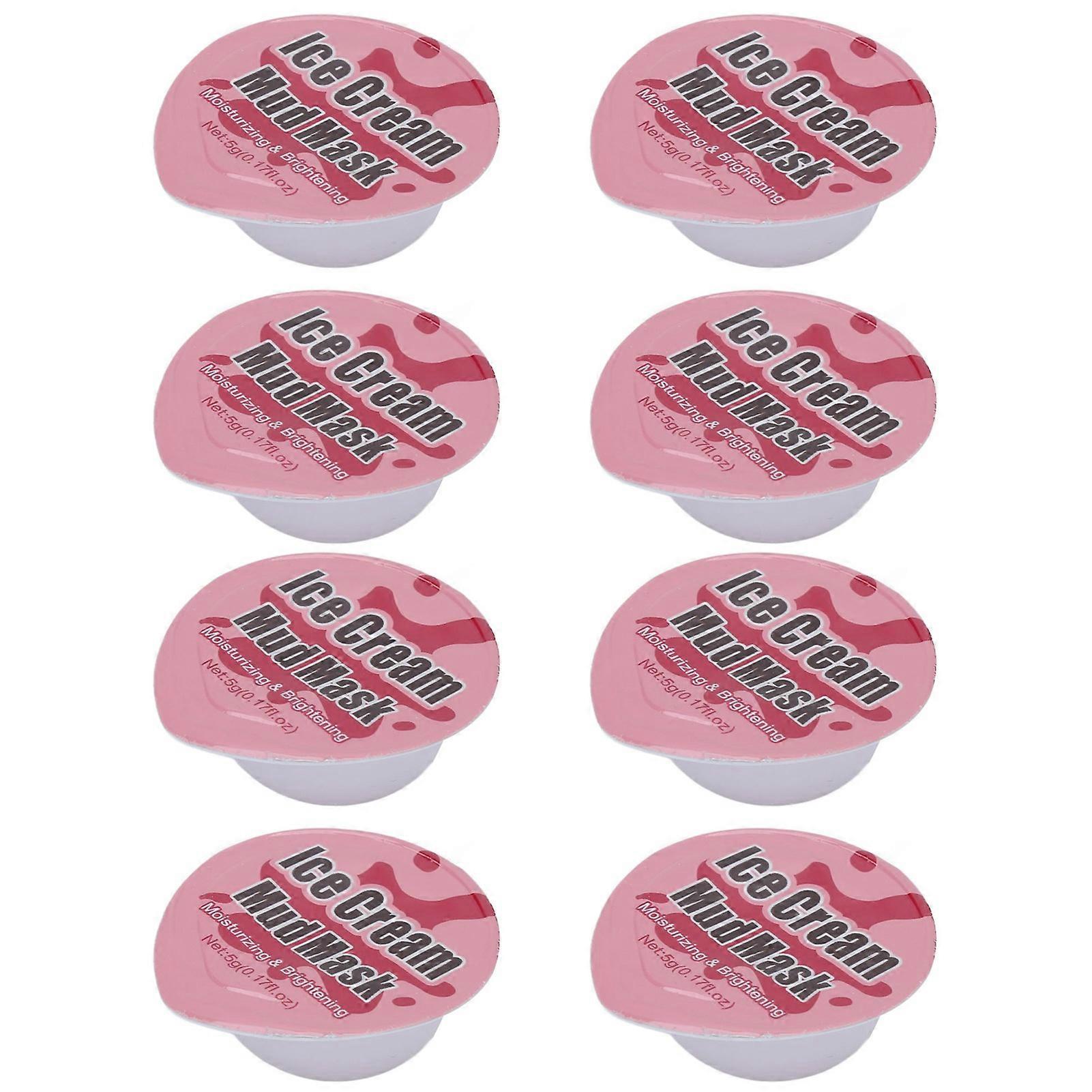 8pcs 02oz Strawberry Mud & Clay Mask for Cleansing