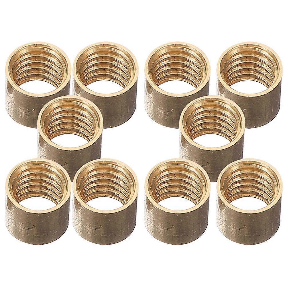 10pcs Brass Billiard Cue Ferrules Replacement for Snooker Pool Cues   Durable Smooth Tips Compatible with Standard Pool Tables