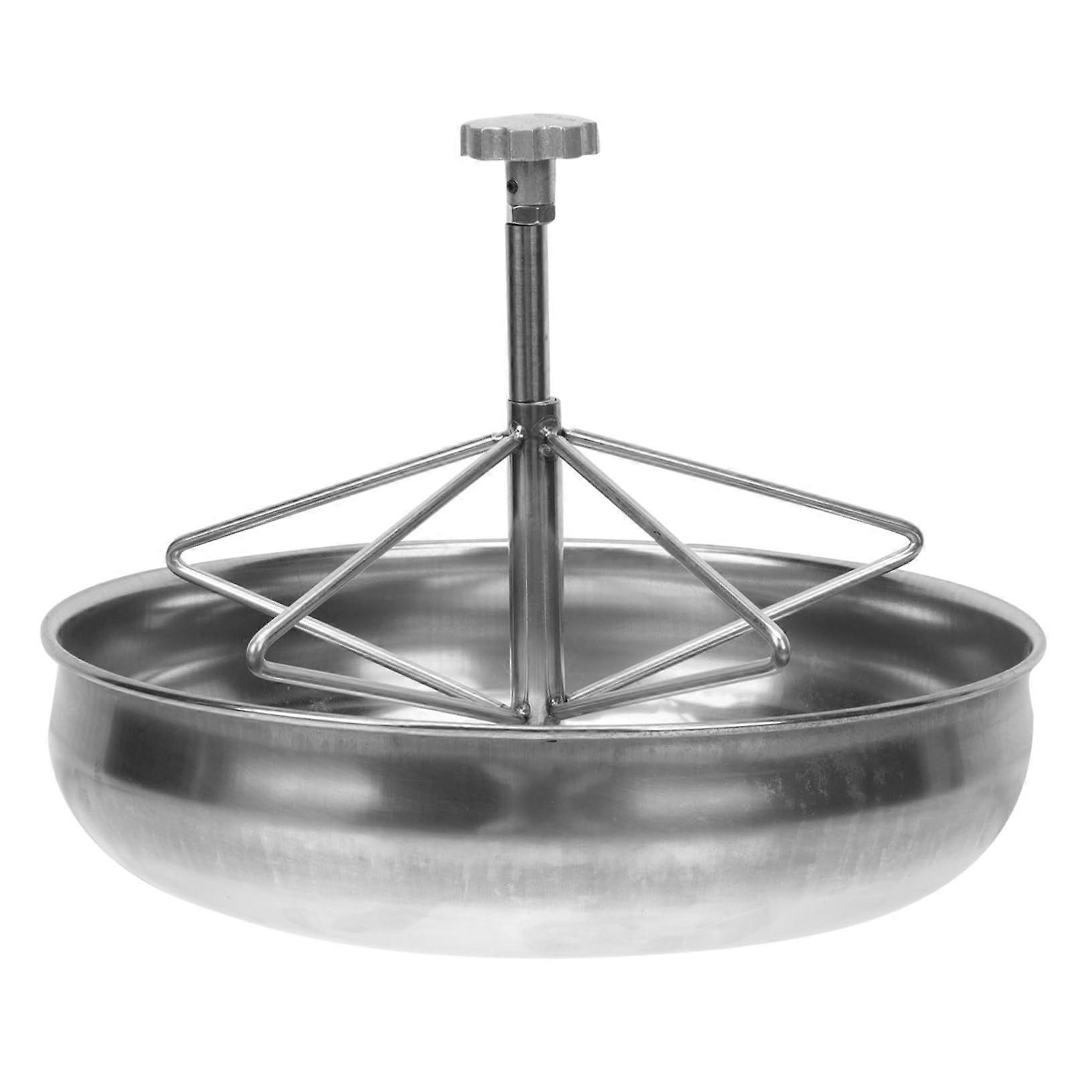 Piglet Trough Feeding Bowl for Pig Food and Water, Stainless Steel Livestock Dish for Piglets and Dogs