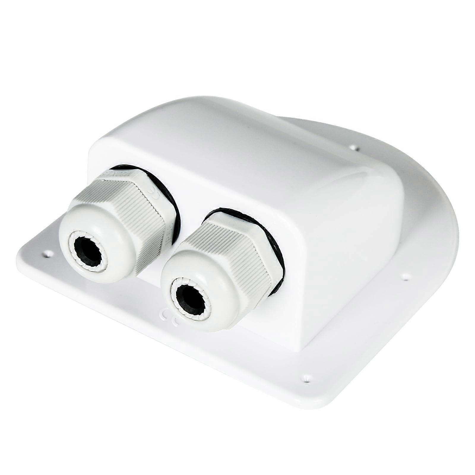 Waterproof Cable Grommet for 2-Way Roof Feed-Through, Double Cable Guide for Motorhomes and Boats, Fits 2 mm² to 6 mm² Cables