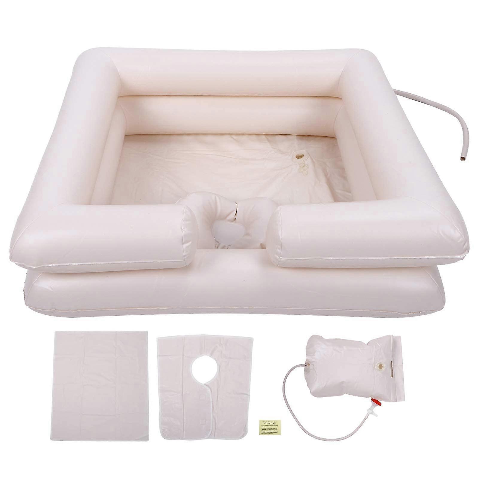 Inflatable Shampoo Basin, Portable PVC Shampoo Bowl for Bedridden, Disabled, Injured People