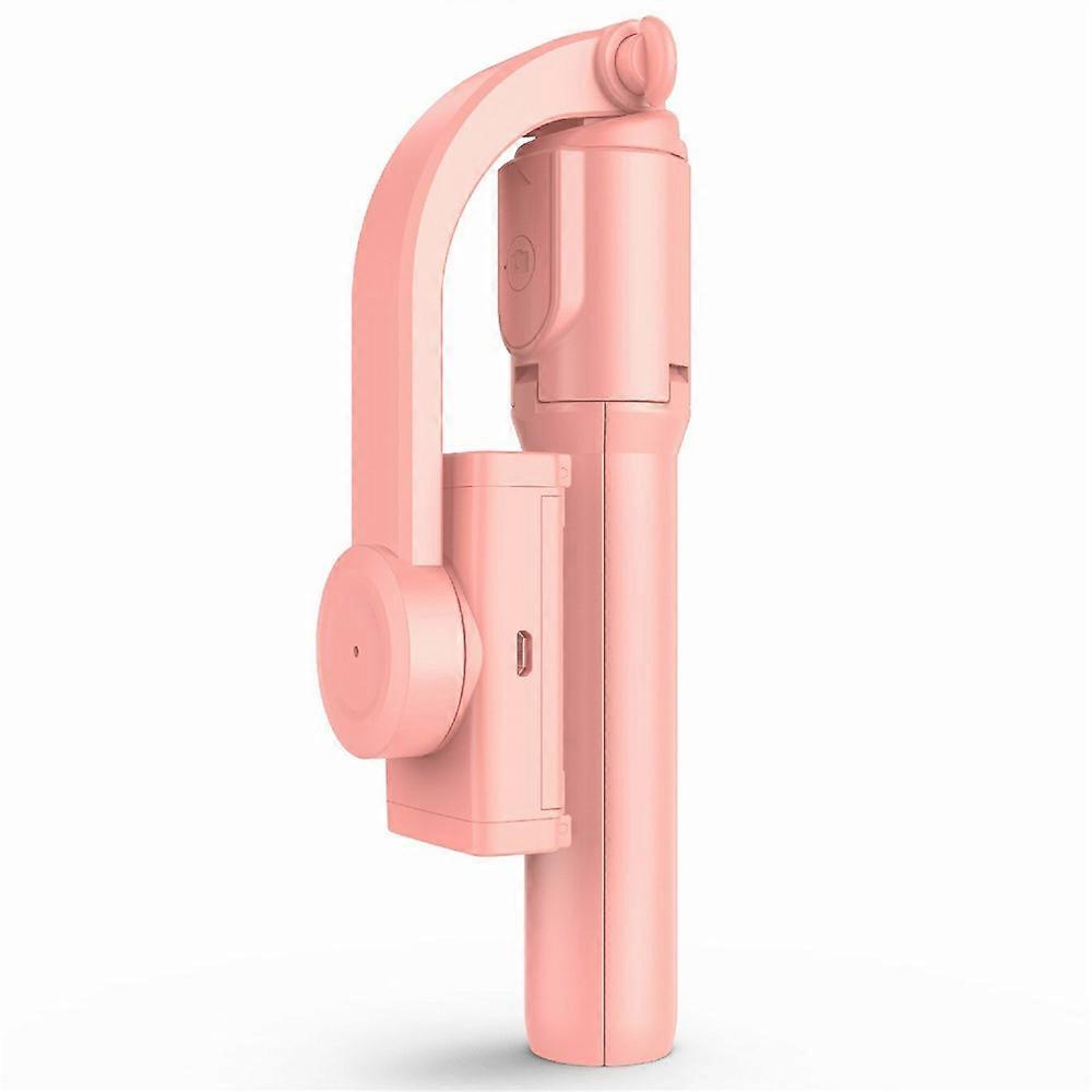 H5 Single Axis Stabilizer Smartphone Gimbal Extendable Selfie Stick Tripod with Bluetooth-Compatible Shutter Pink