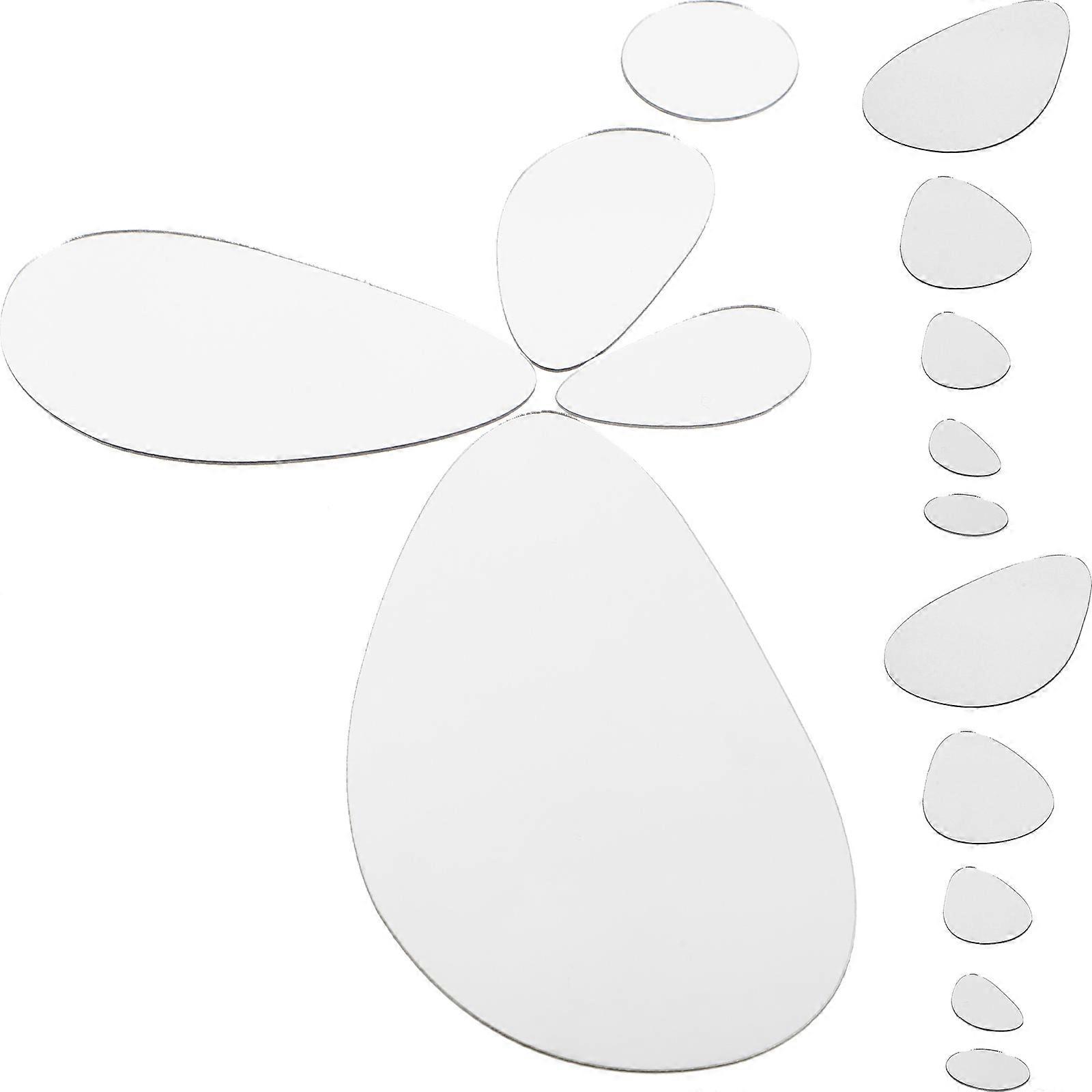 Removable Oval Wall Decal For Dining Room Simple Style Acrylic 24Pcs