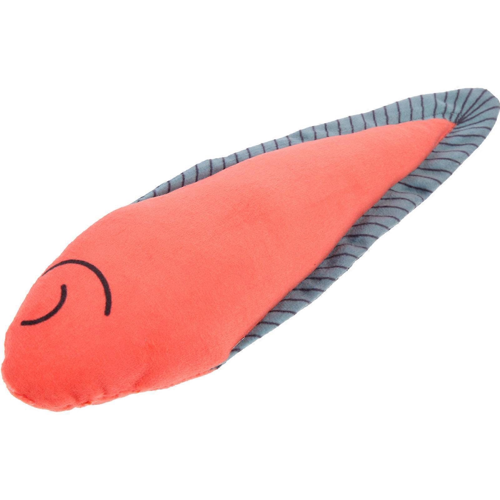 Cat Grinding Catnip Toy Plush Funny Fish Shape Indoor Play Teething Kitten 1Pack