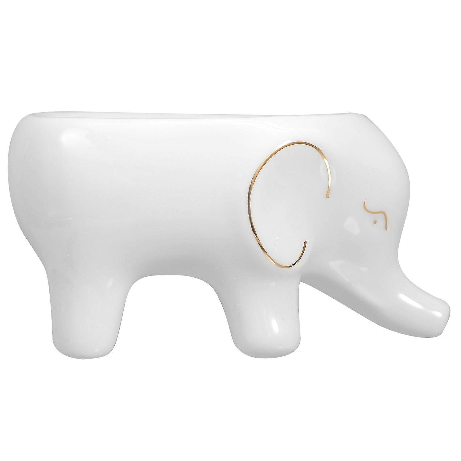 Decorative Ceramic Soap Holder Storage Kitchen 17X10CM White 1Set