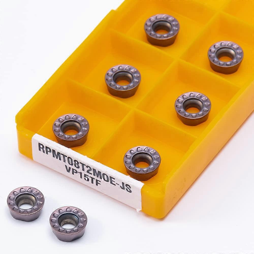 RPMT08T2 10 Pieces MOE JS VP15TF Carbide Insert For Lathe And Milling CNC Tools