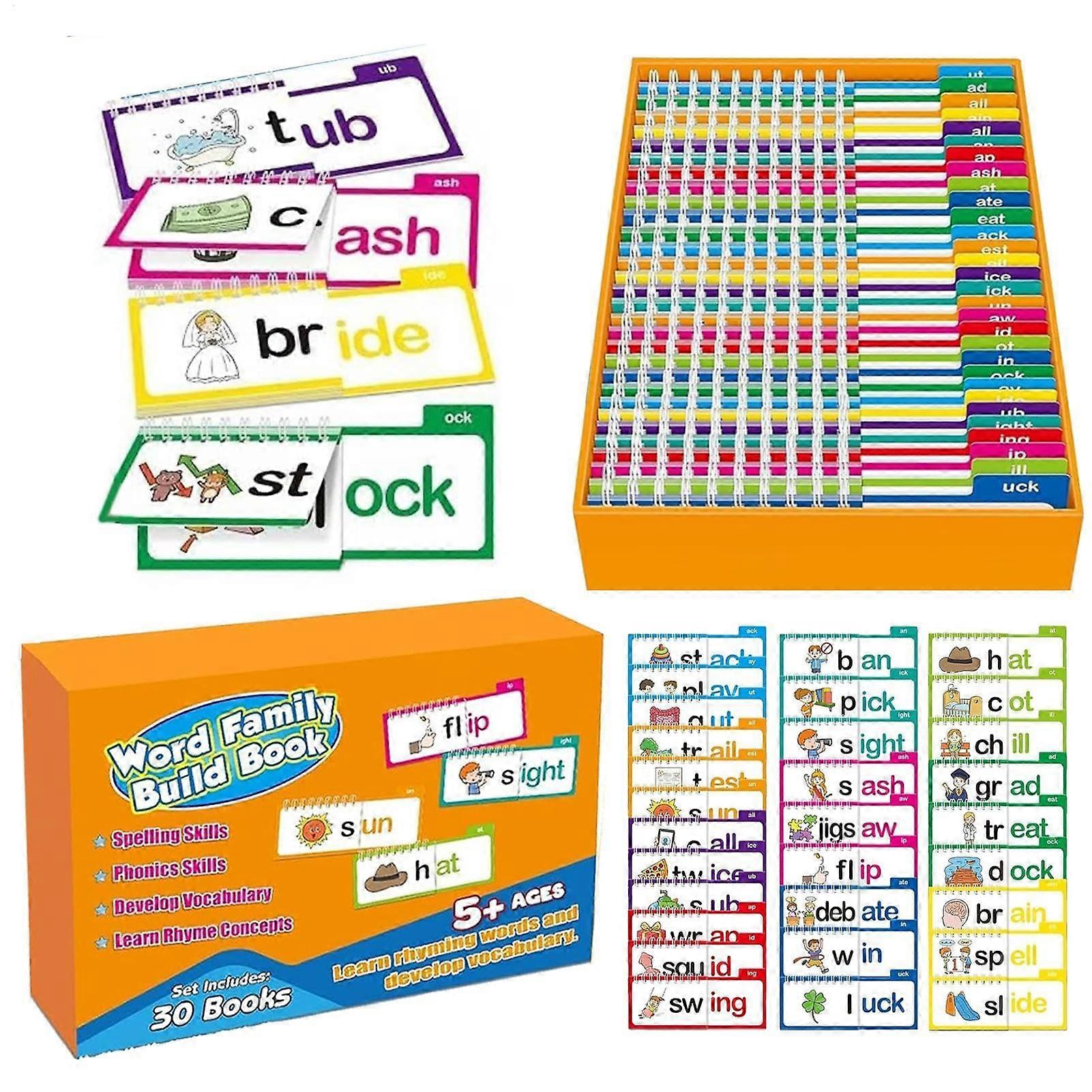 Sight Word Flash Cards, Phonics Flash Cards, Word Family Flashcards for Ages 4-8, Reading and Vocabulary Development