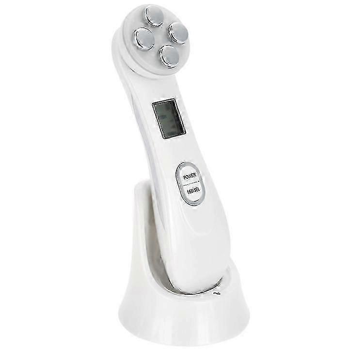 6 LED Mesotherapy Massager Lighting Modes With Photon and Ion Function,(White)