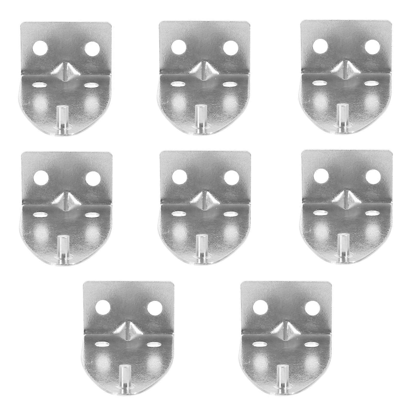 8pcs Metal Blind Hold Down Brackets   Replacement Parts for Blinds & Curtains, Easy Installation with Screws, Corrosion Resistant Design for Home &