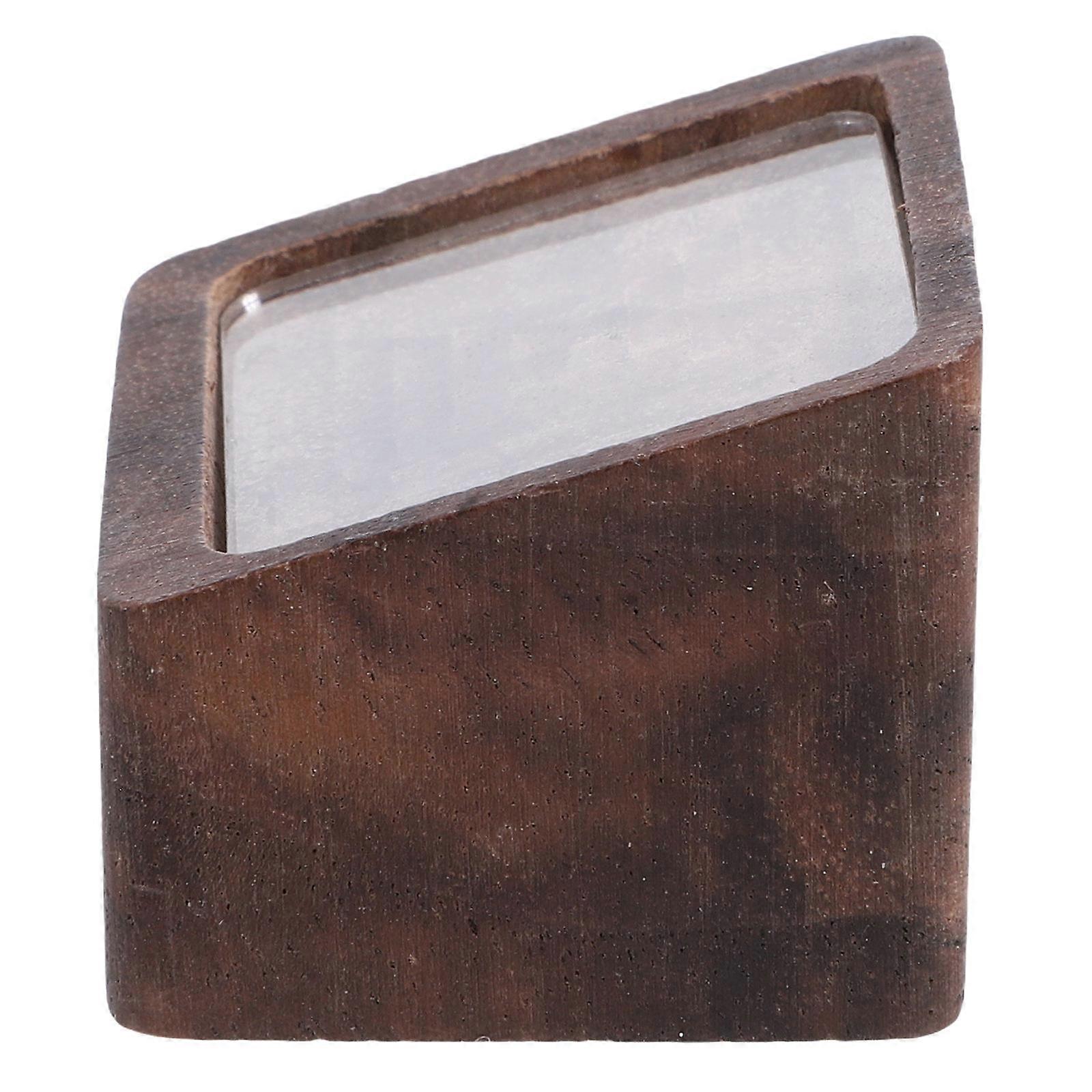 Wooden Card Holders Table Sign Holder Price Display for Retail Store Counters 3.50X3.50X3.00CM Simple and Elegant 1Pack