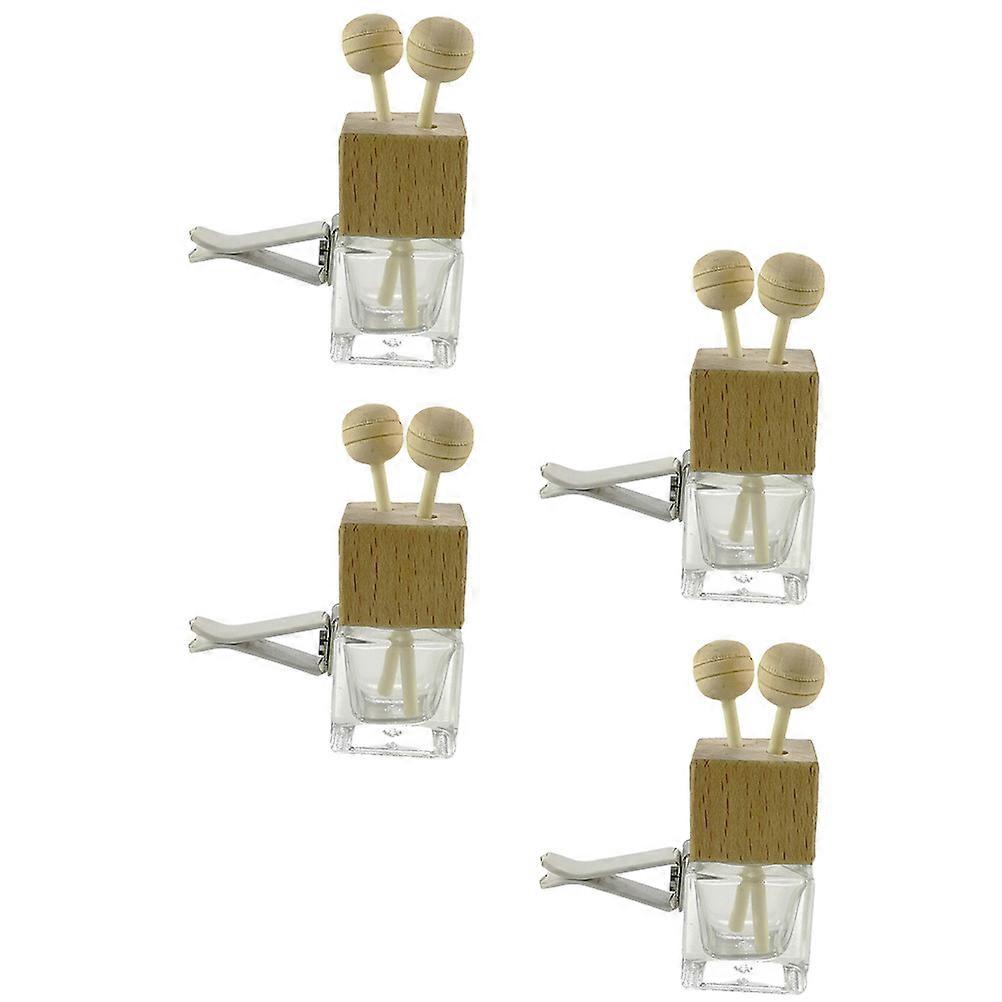 Car Perfume Bottles Glass Diffuser Bottles for Storage 4Pcs Set