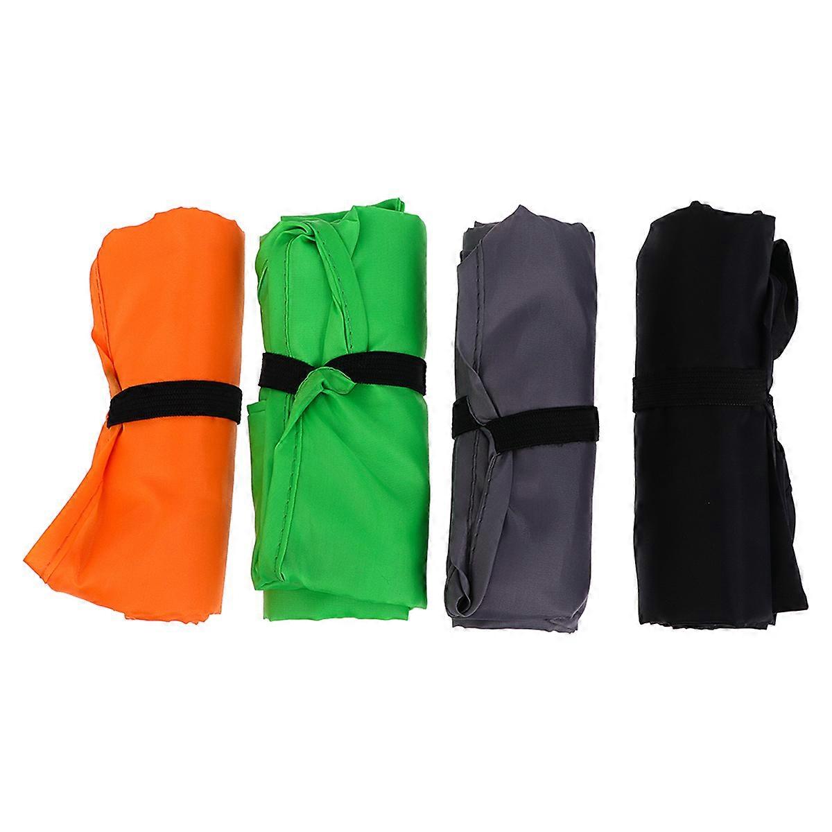 Oxford Cloth Shopping Bag Large Reusable Machine Washable 4Pcs Orange