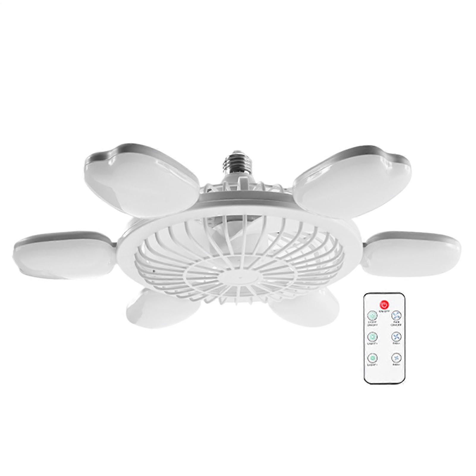 Dimmable Fan Light With Remote Control | Ceiling-Mount Kitchen Lighting, Living Room And Bedroom Cooling Solution