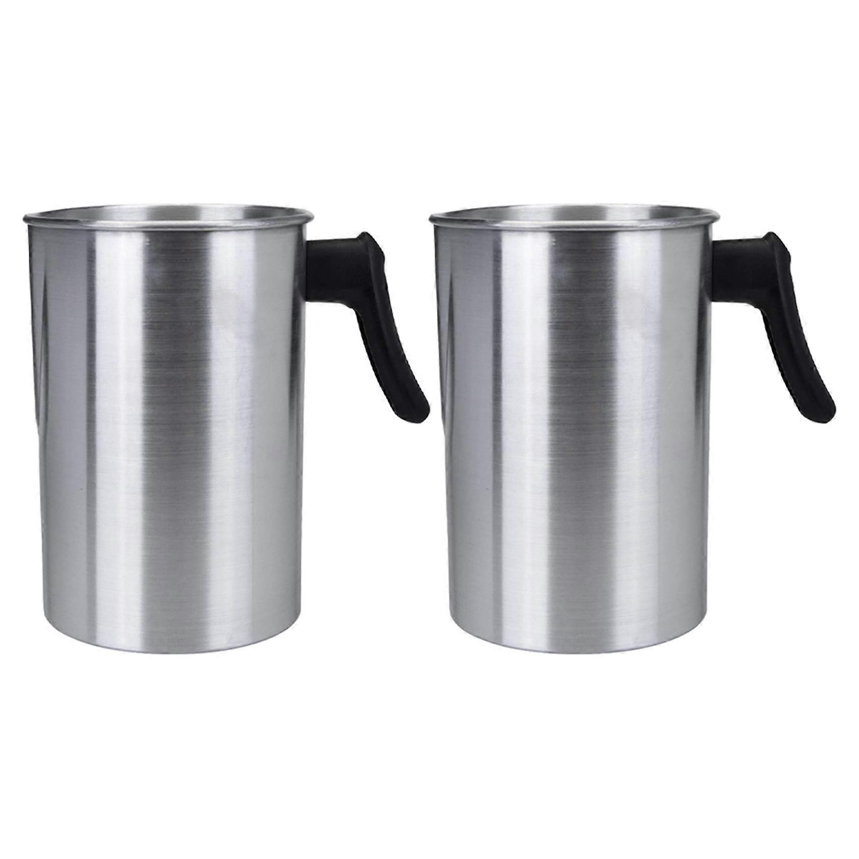 2X 4 Pounds Candle Making Pouring Pot, Aluminum Construction Candle Making Pitcher Pouring Spout